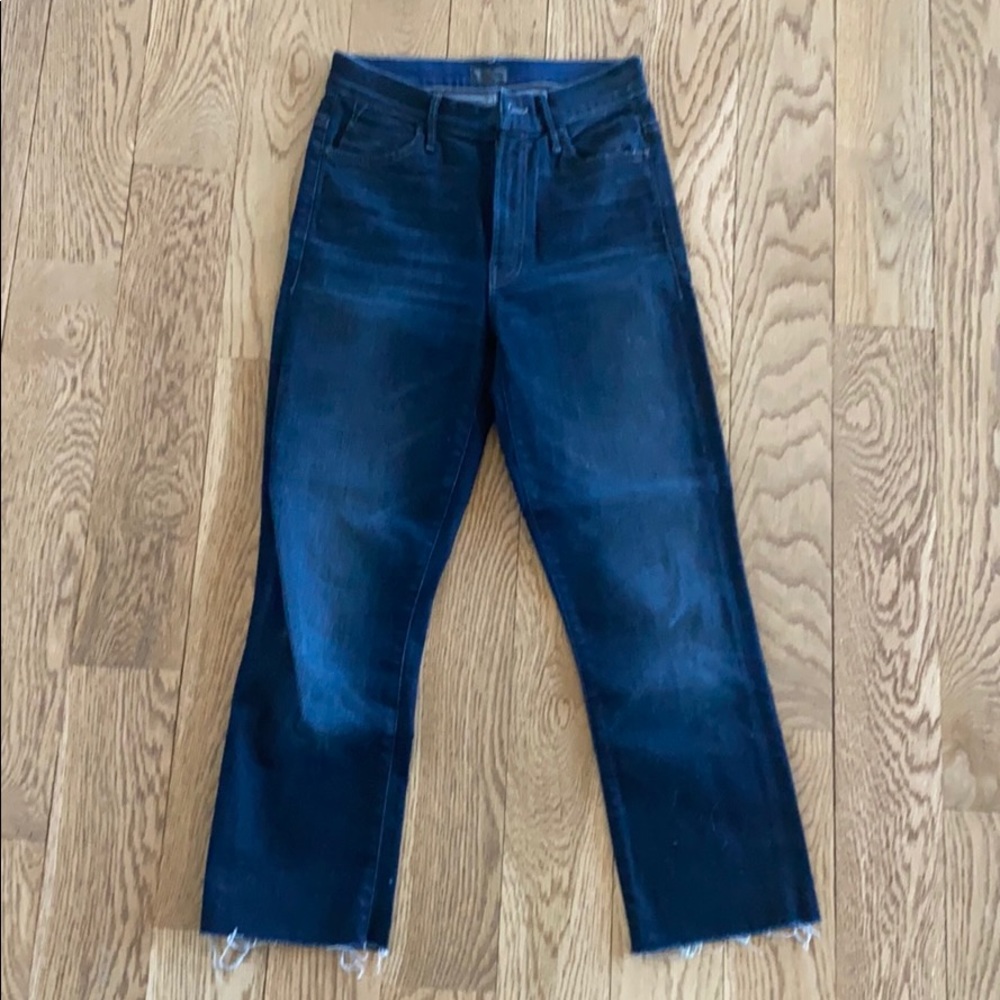 Mother The Rascal High Rise Straight Cropped Jeans - Picture 2 of 6